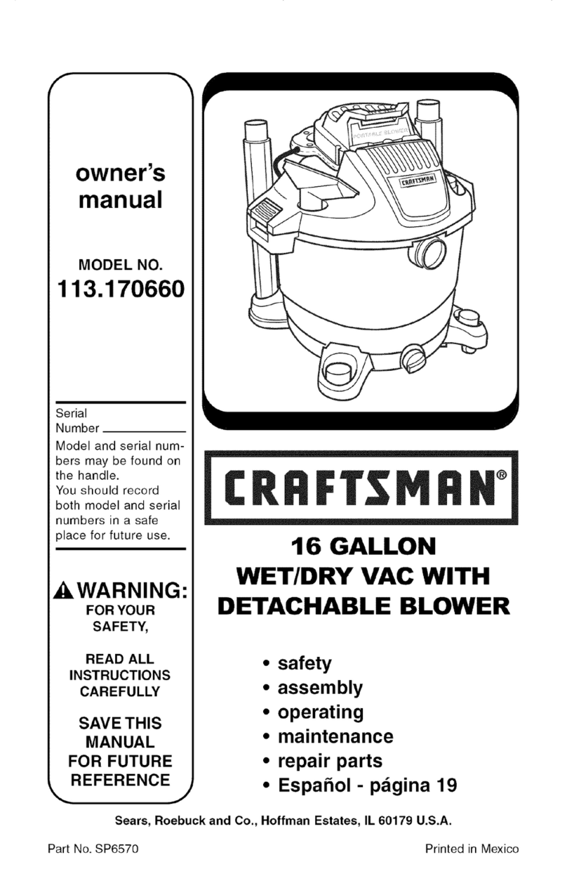 Craftsman 113.170660 owner's manual