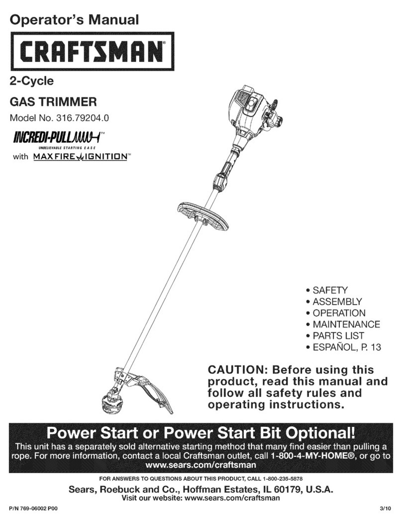 Craftsman INCREDI.PULL 316.79204.0 Operator's manual