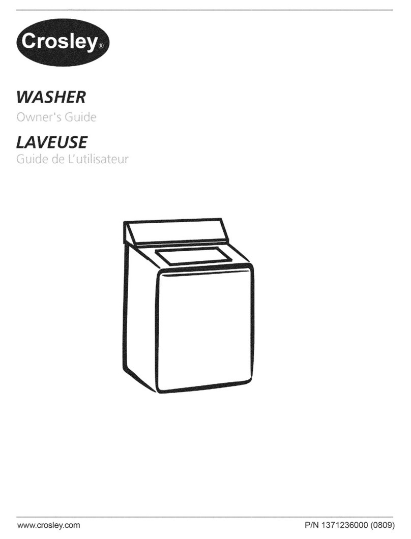 Crosley 1371236000 (0809) User manual