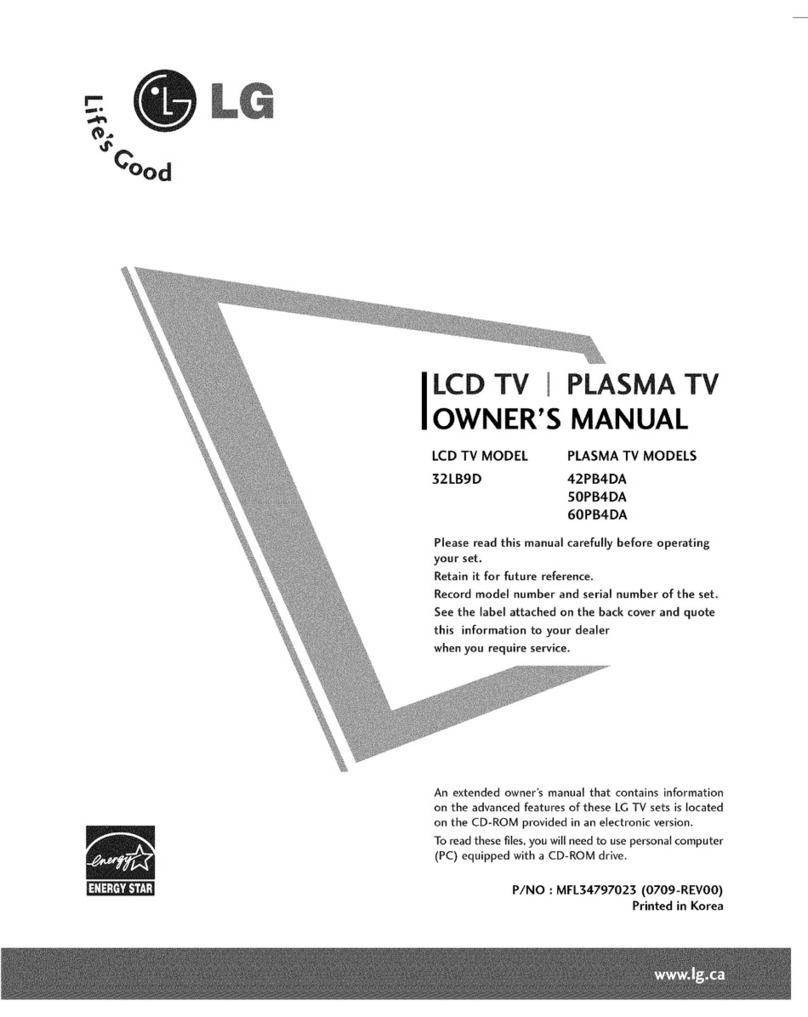 LG 32LB9D Series User manual