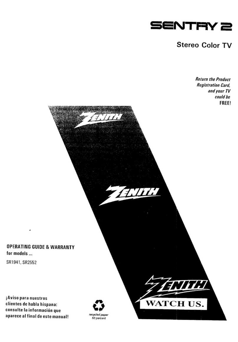 Zenith SENTRY 2 SR1941 Operating and maintenance manual