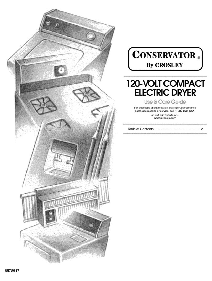 Crosley Conservator 8578917 Use & care guide