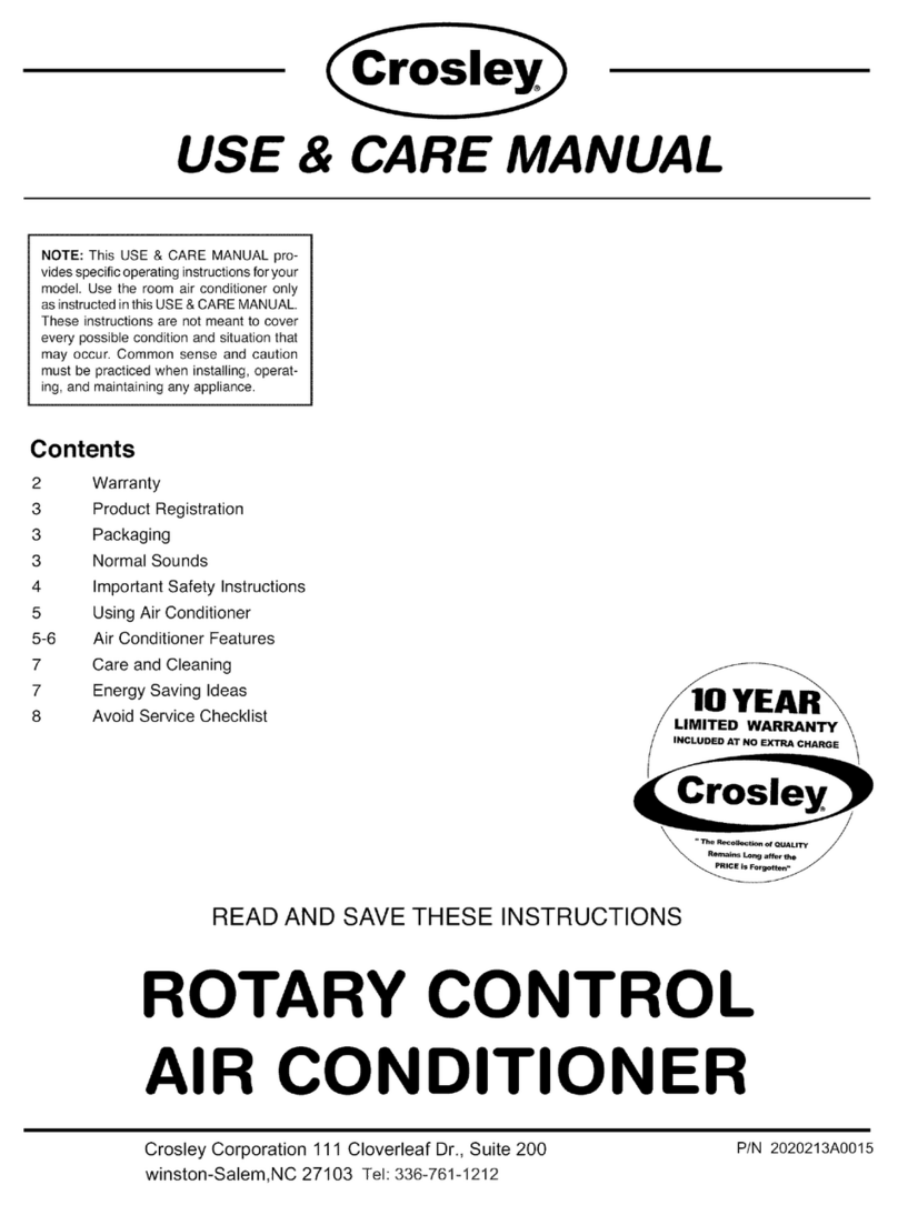 Crosley 2020213A User manual