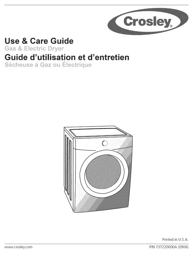 Crosley 137220000A (0906) User manual
