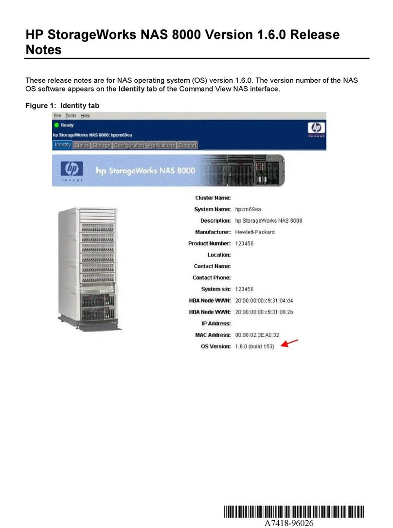 HP StorageWorks 8000 - NAS Instruction Manual