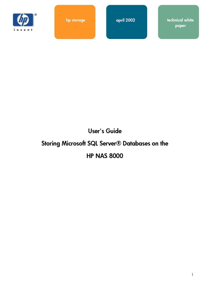 HP StorageWorks 8000 - NAS User manual HP StorageWorks 8000 - NAS User manual