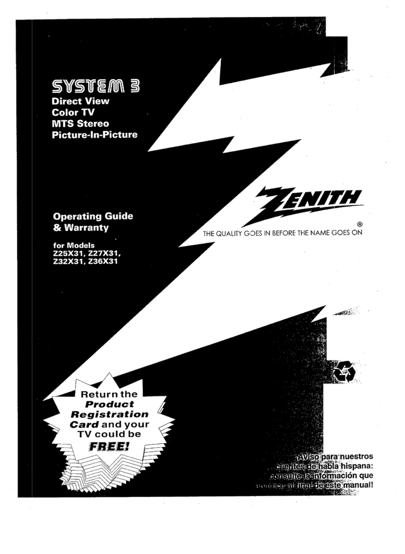Zenith System 3 Z36X31 Operating and maintenance manual