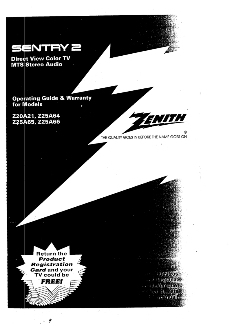 Zenith SENTRY 2 Z25A65 Operating guide & warranty