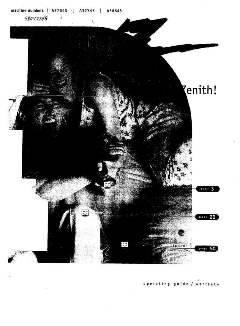 Zenith A32B43 Operating and maintenance manual