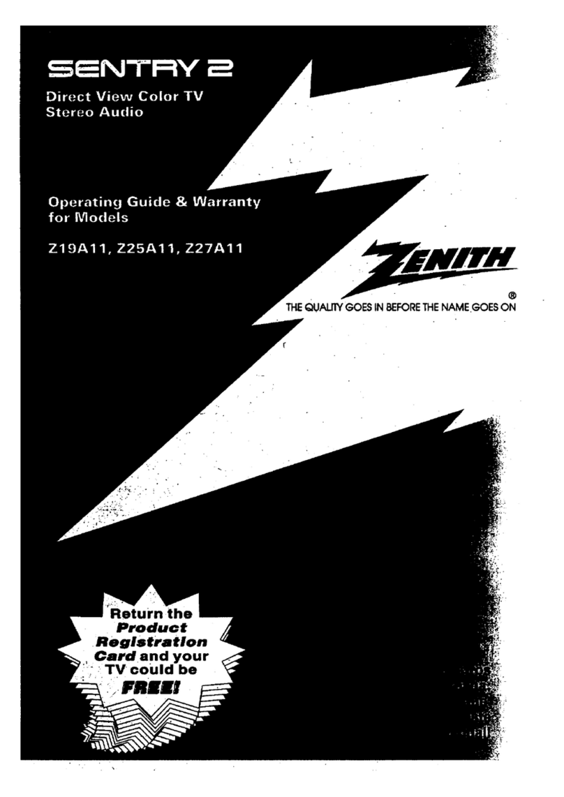 Zenith SENTRY 2 Z25A11 Operating and maintenance manual