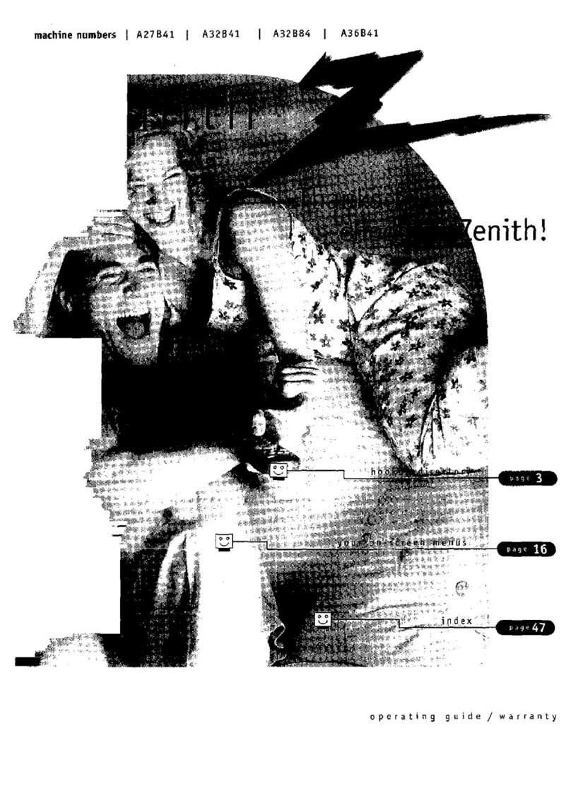 Zenith A32B41 User manual