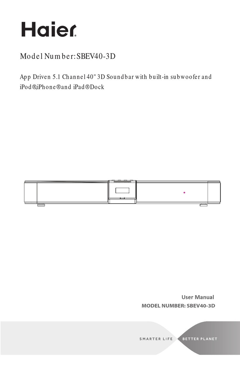 Haier SBEV40-3D user manual