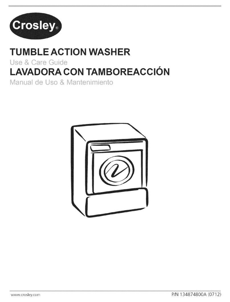 Crosley CFW4000FW1 Use & care guide