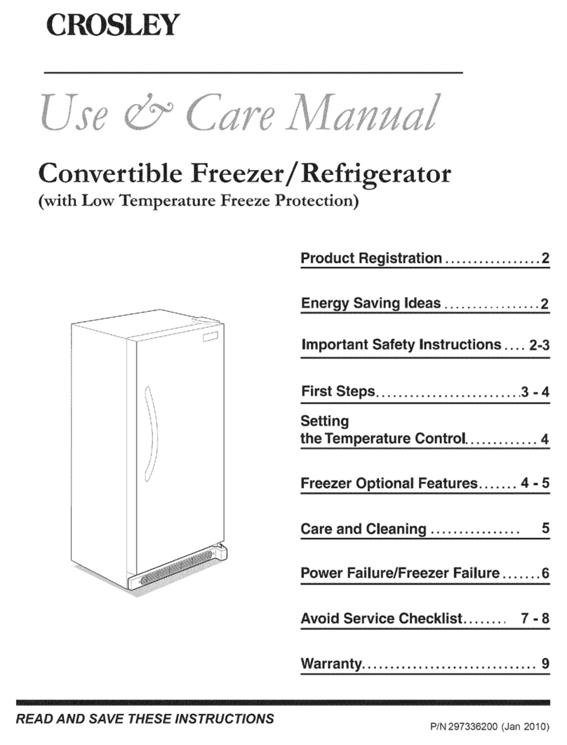 Crosley CCV17RFLW0 User manual