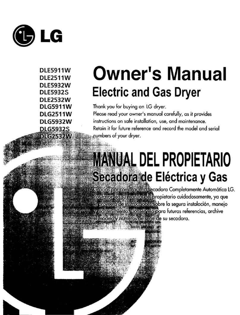 LG DLE5911W User manual