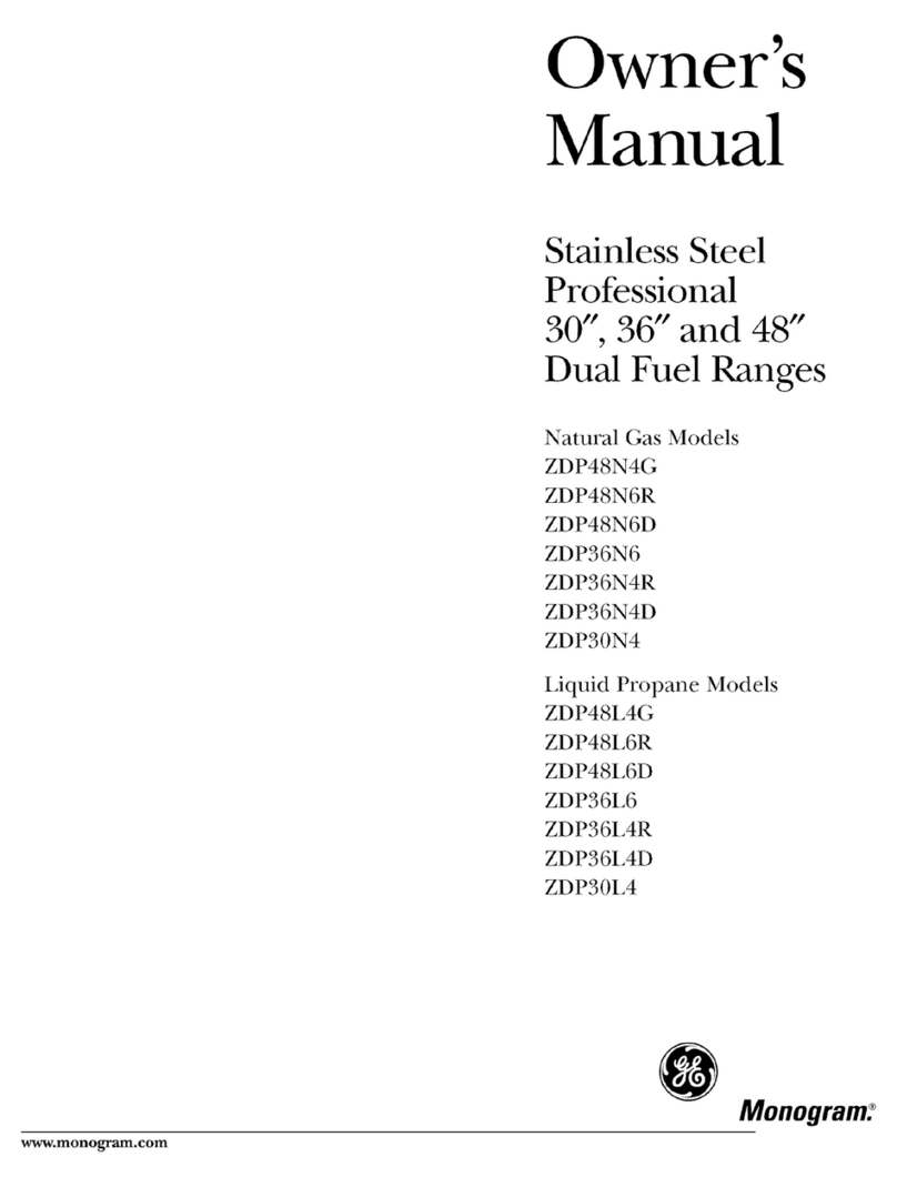 GE Monogram ZDP48N4G User manual