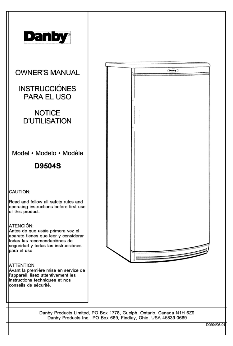 Danby D9504S owner's manual