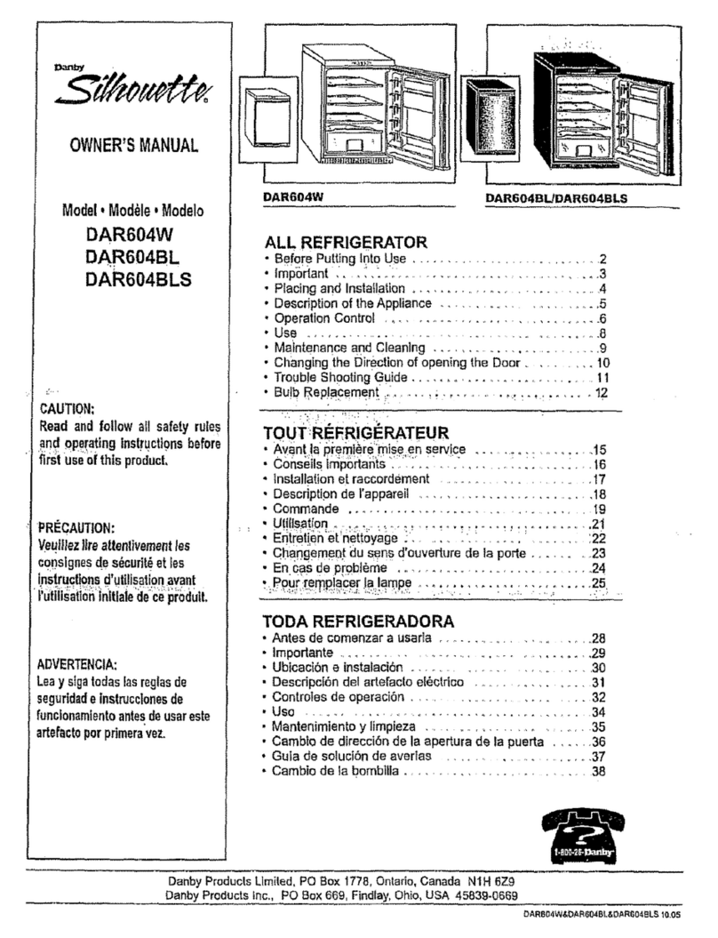 Danby Silhouette DAR604BL User manual