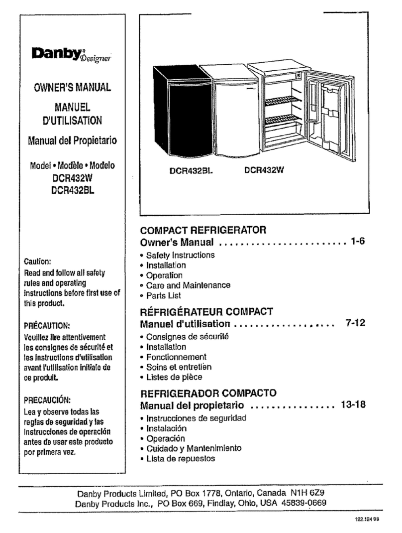 Danby Designer DCR432BL owner's manual