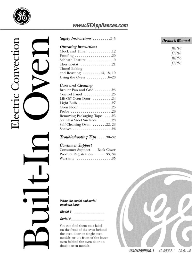 GE JKP18 Series User manual
