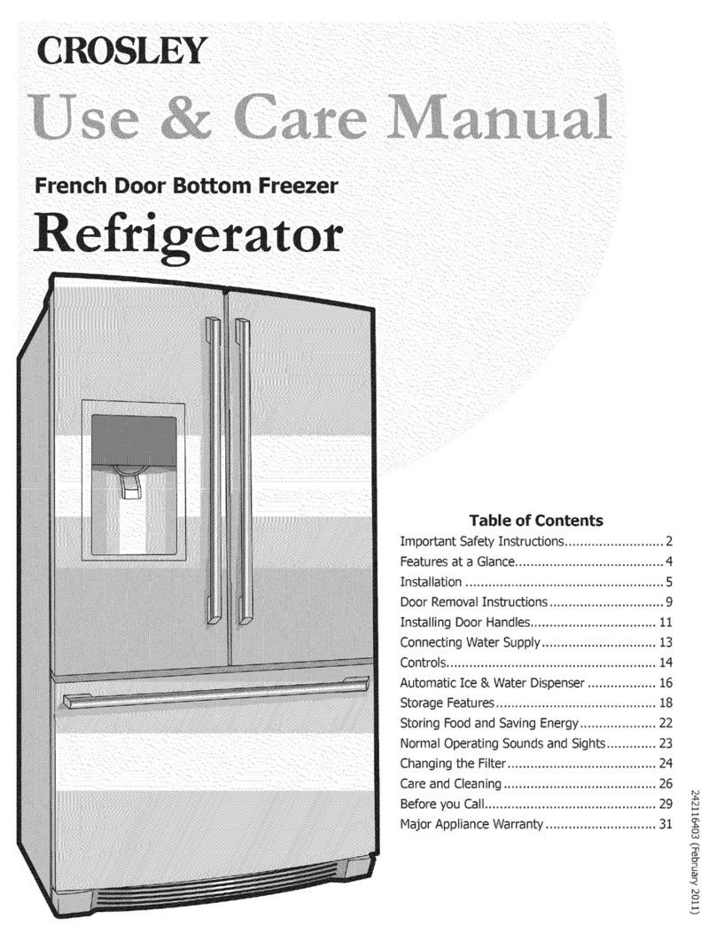 Crosley CFD28WIS3 Use & care manual