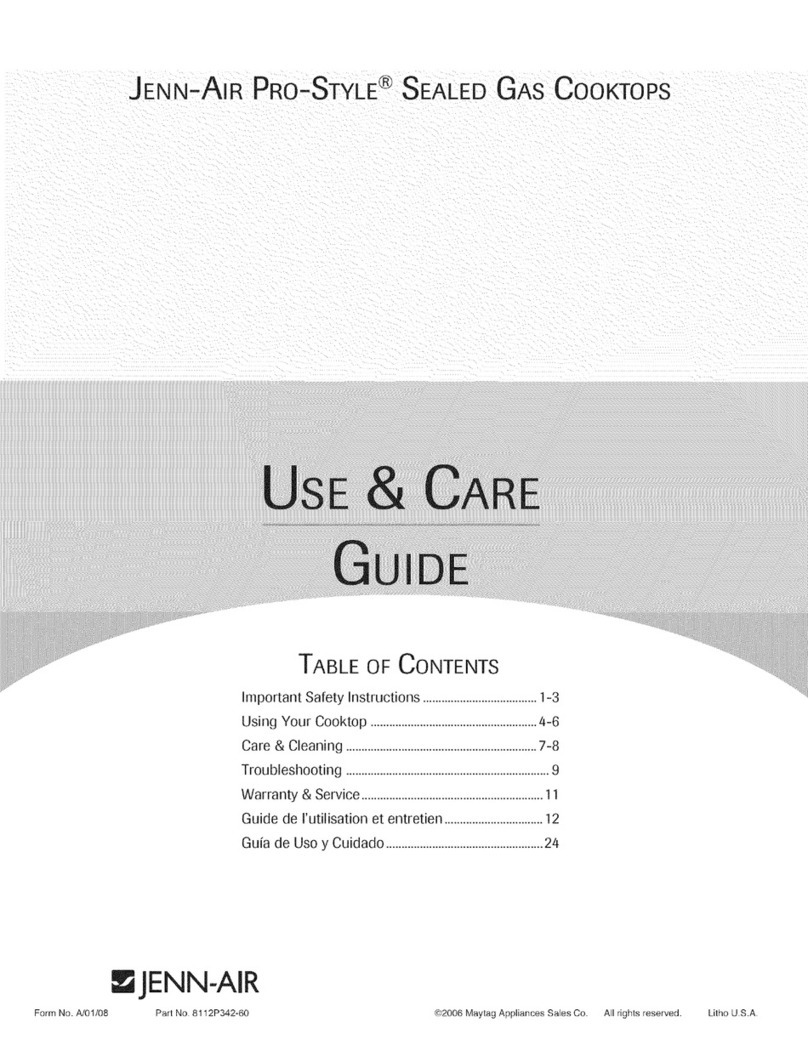 Jenn-Air PRO-STYLE 8112P342-60 Use & care guide Jenn-Air PRO-STYLE 8112P342-60 Use & care guide