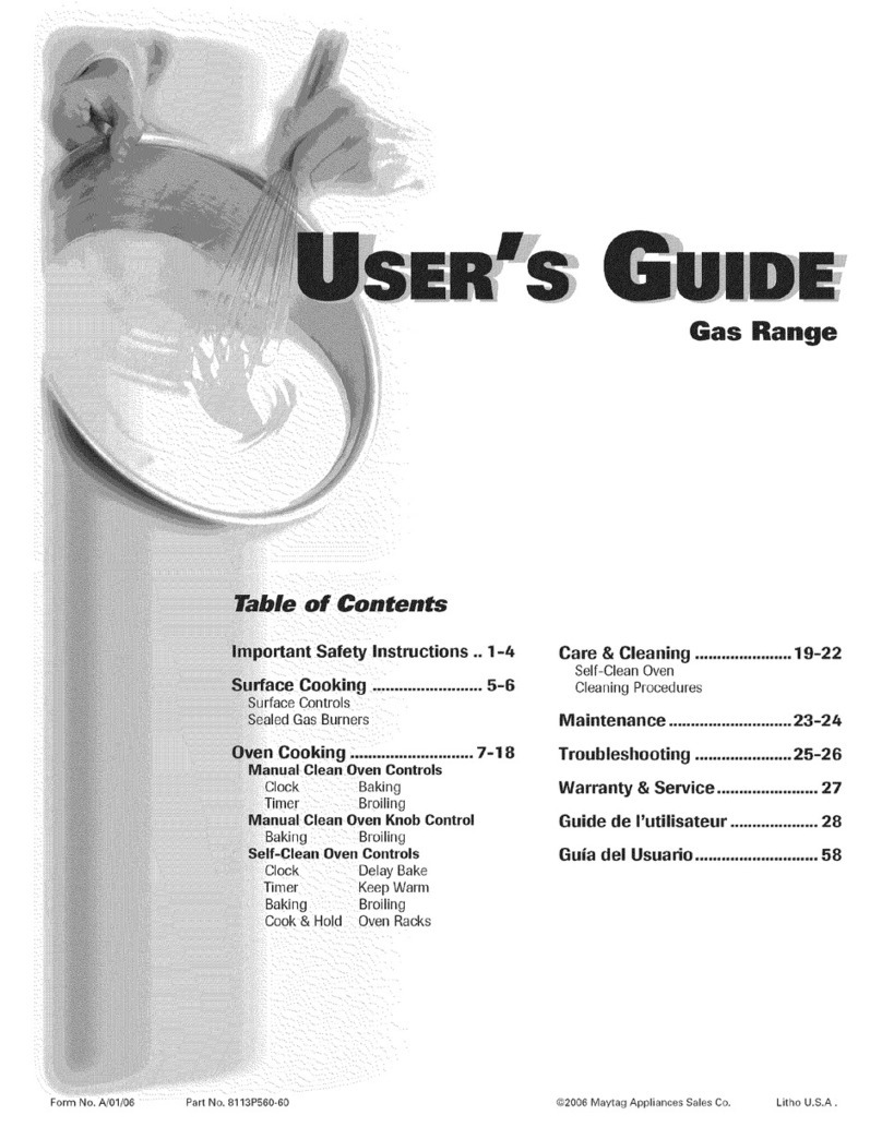 Maytag 8113P560-60 User manual