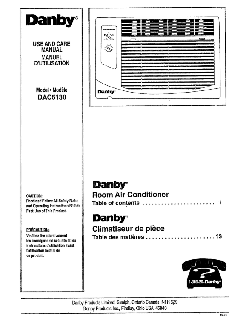 Danby DAC5130 User manual