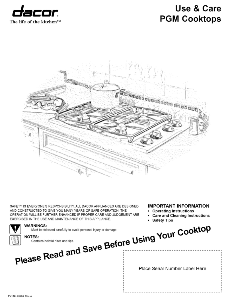 Dacor PGM Series User manual