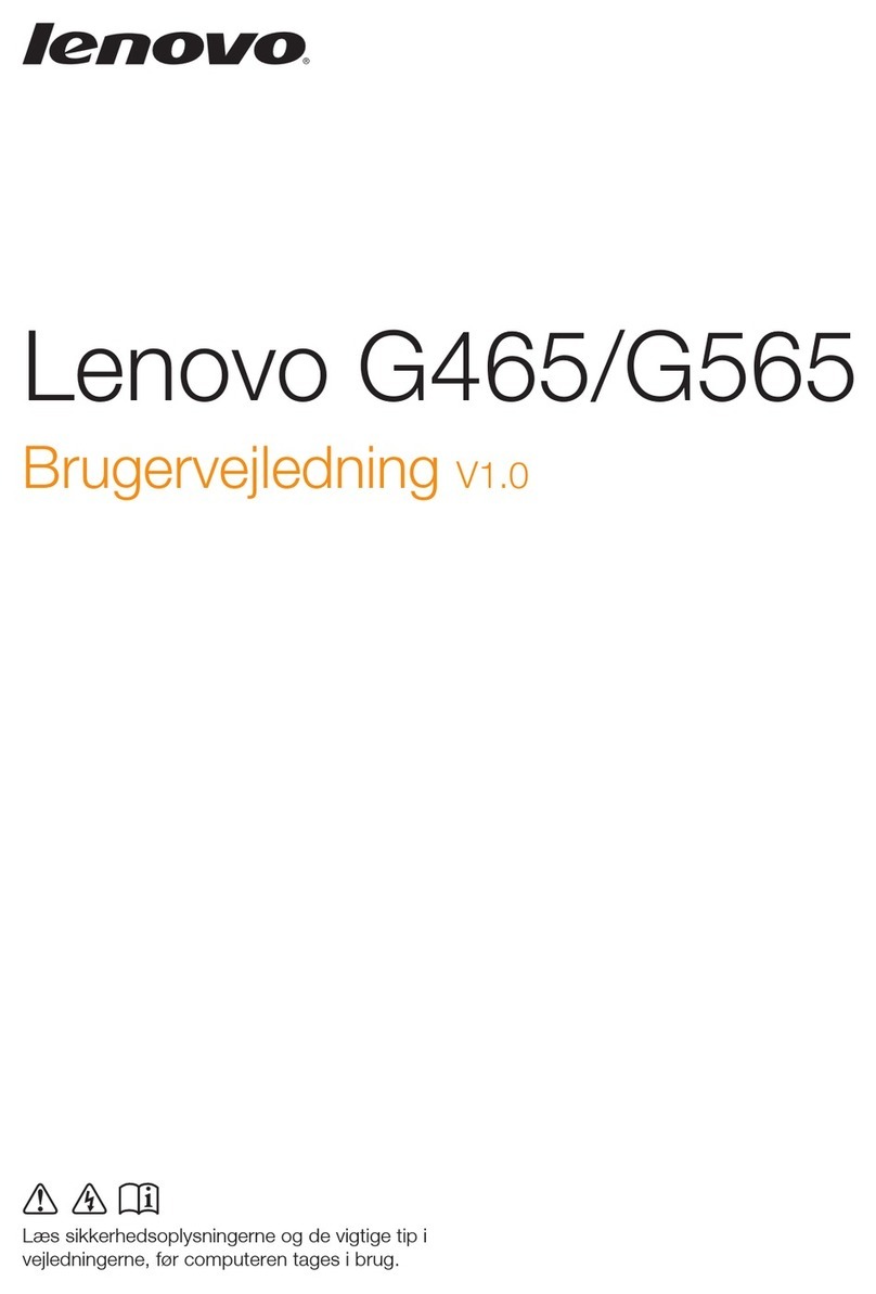 Lenovo G465 Brugervejledning