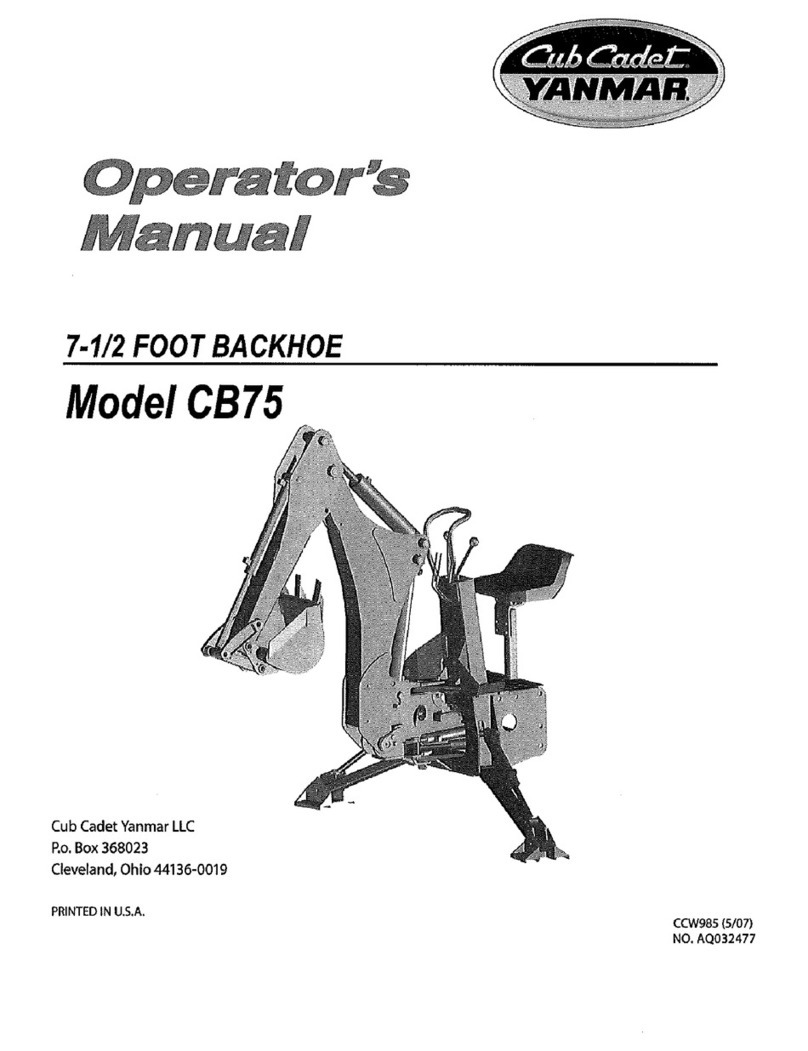 Cub Cadet Yanmar CB75 Operator's manual