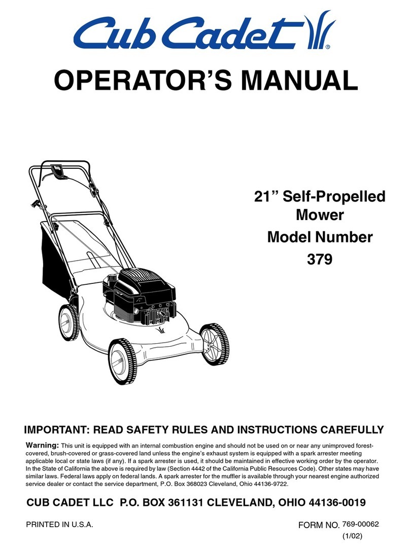 Cub Cadet 379 User manual