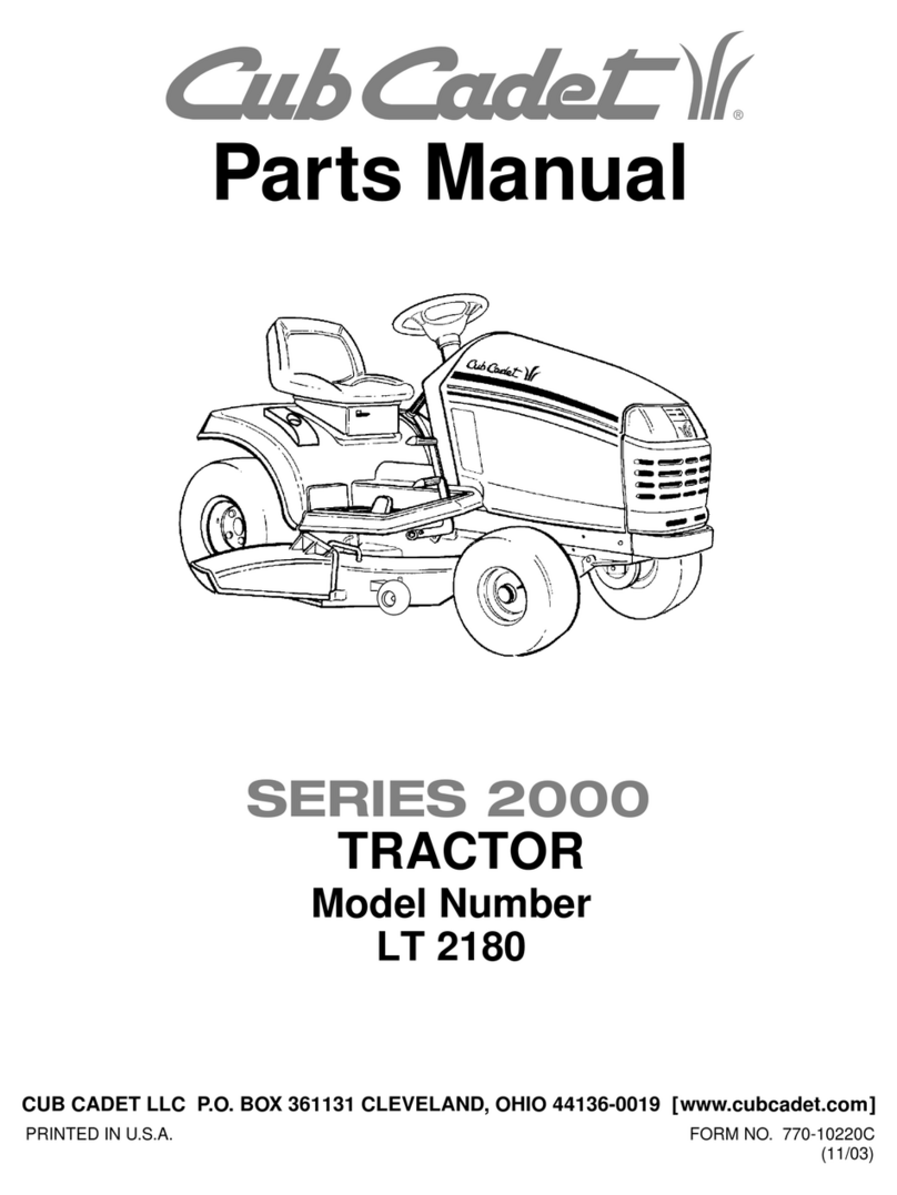 Cub Cadet LT 2180 User manual