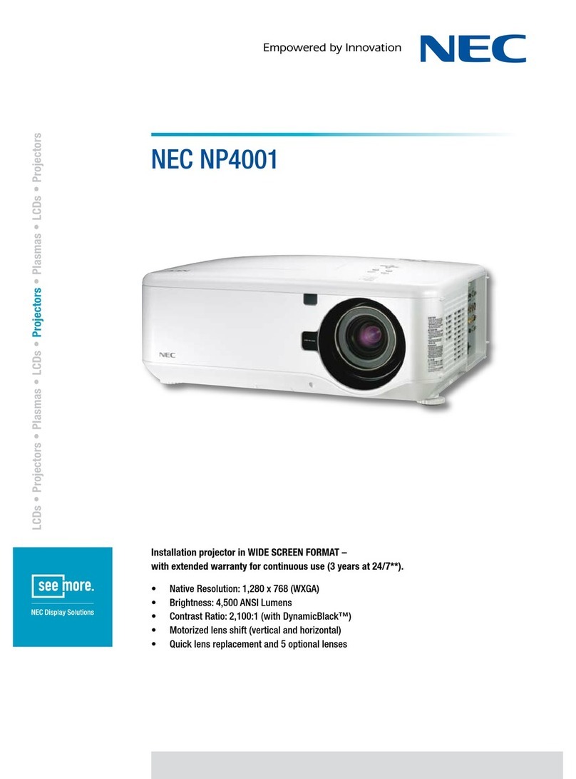 NEC NP4001-07ZL User manual