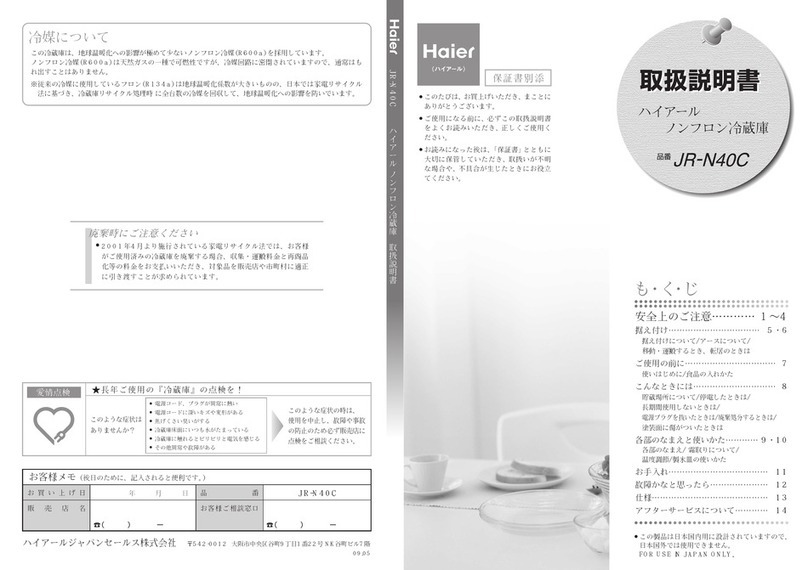 Haier JR-N40C User manual Haier JR-N40C User manual