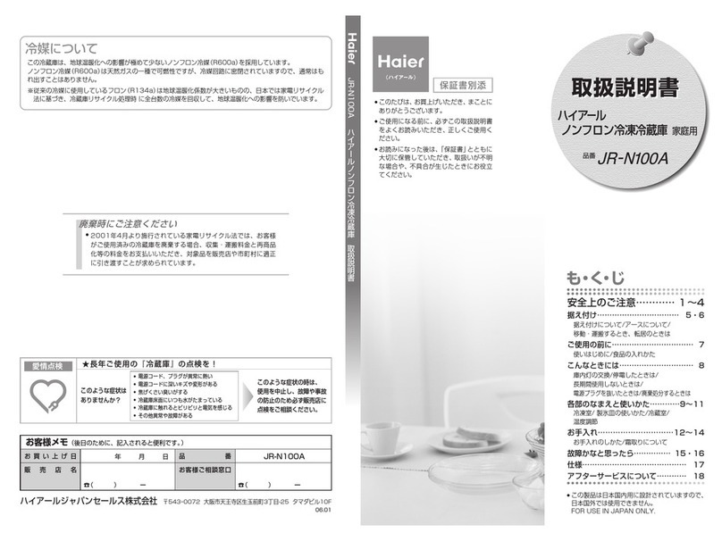 Haier JR-N100A User manual