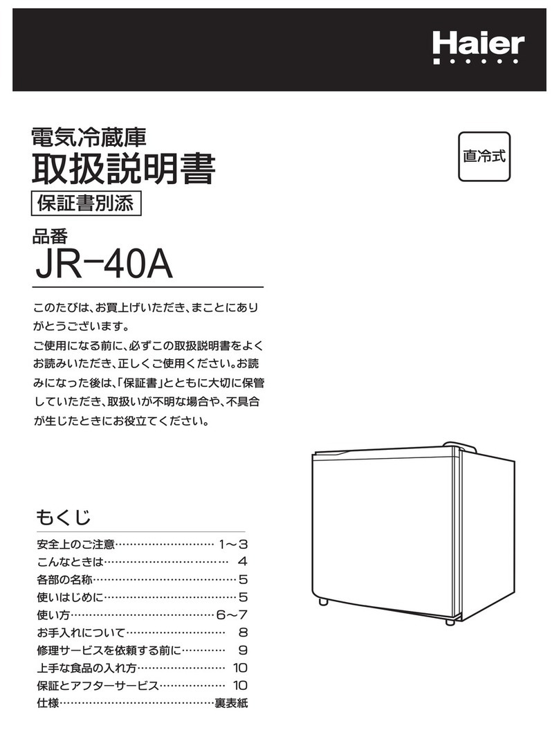 Haier JR-40A User manual