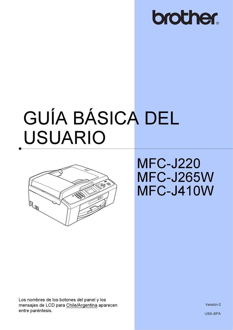 Brother MFC-J220 Operating and maintenance manual