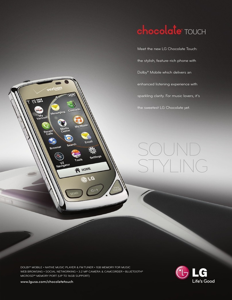 LG VX8575 Black User manual