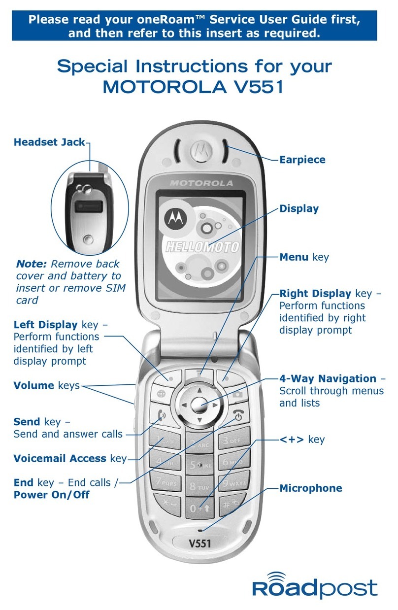 Motorola V551 User manual