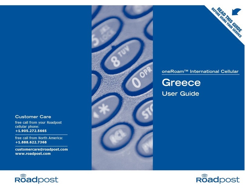 Roadpost Greece oneRoam International Cellular user guide
