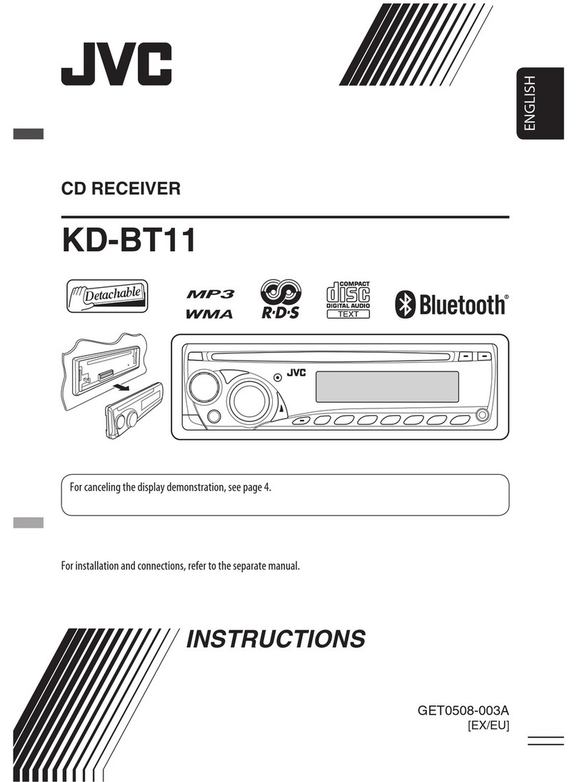 JVC KD-BT11 - Radio / CD User manual