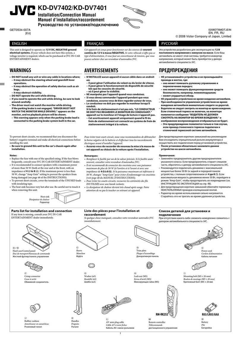 JVC KD-DV7401 Guide