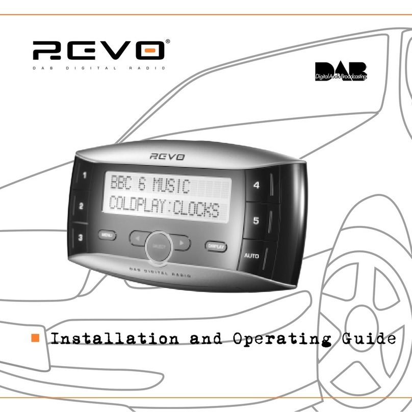 Revo Revo In-Car Installation and operation guide Revo Revo In-Car Installation and operation guide
