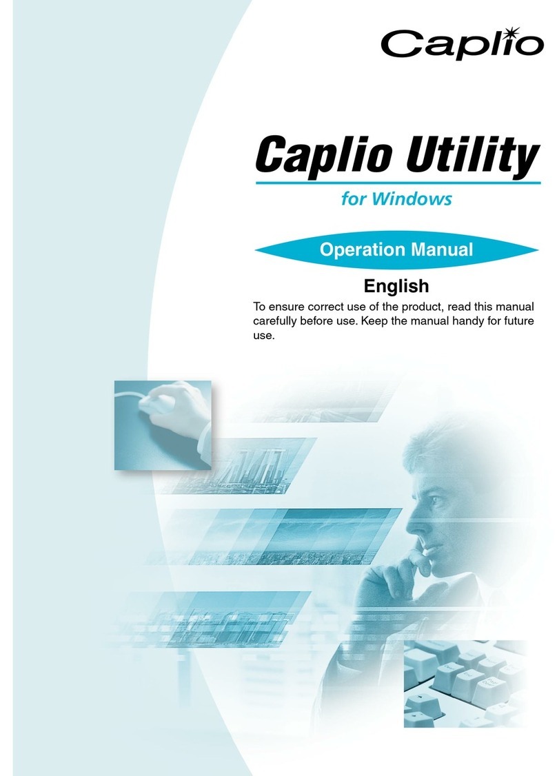 Ricoh Caplio Utility for Windows User manual