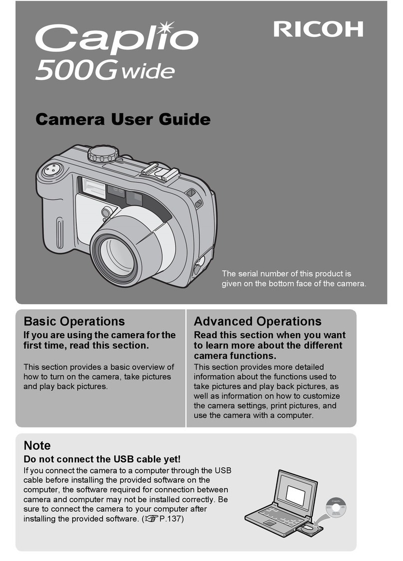 Ricoh Caplio 500G wide user guide