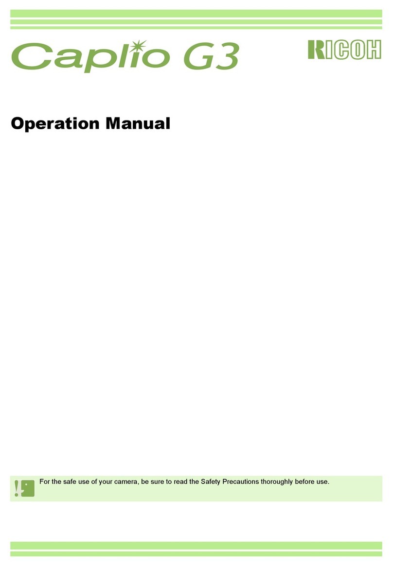 Ricoh Caplio G3 User manual Ricoh Caplio G3 User manual