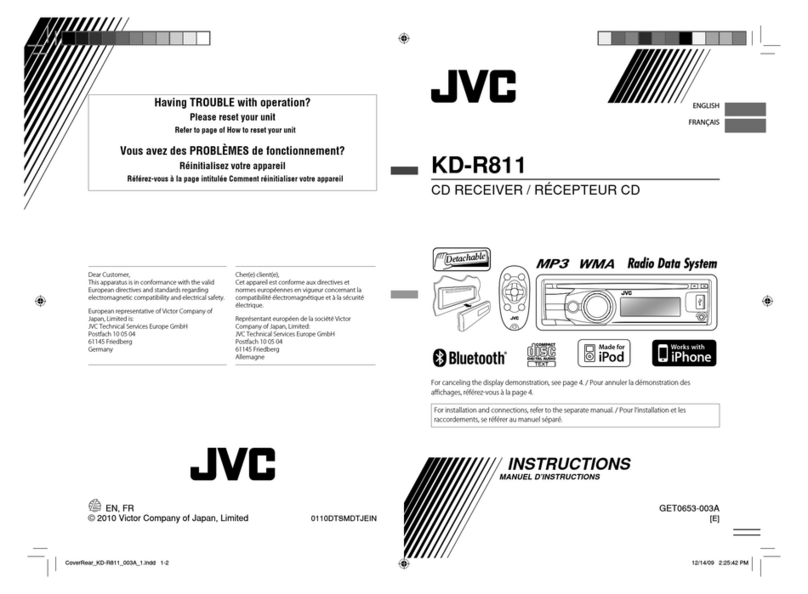 JVC KD-R811 User manual