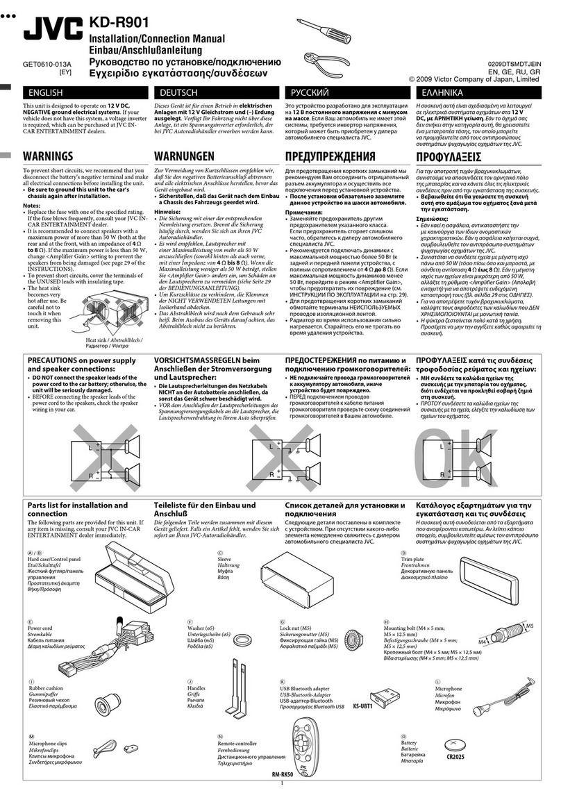 JVC KD-R901 Guide