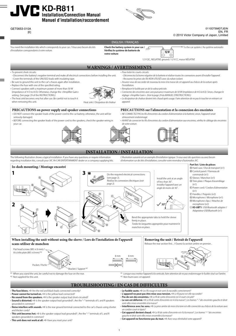 JVC KD-R811 Guide